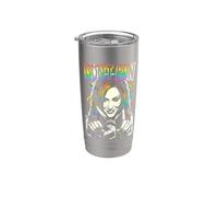 Divertido Lesbianas No Corre Con Tijeras Sapphic Orgullo Gay LGBT Vaso térmico de acero inoxidable de doble pared