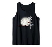 Divertido Letrero de Barrera con Disfraz de Halloween para Halloween Camiseta sin Mangas