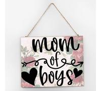 Divertido letrero de madera establecida para la decoración del hogar de la casa de los niños, letrero de madera pintado para decoración de pared para guardería, 10 x 12 pulgadas