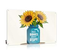 Divertido letrero de metal sarcástico para baño Bohes Hold It D'Spy, letrero divertido para exteriores y decoración (30 x 40 cm)