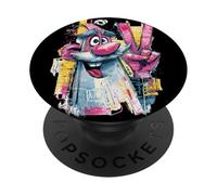 Divertido Letrero gráfico de Carnicero con diseño de Graffiti Pop PopSockets PopGrip Adhesivo