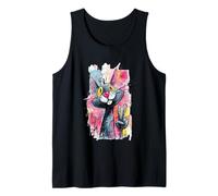 Divertido Letrero gráfico de Rabbit Peace Graffiti con Personaje Pop, Conejito Camiseta sin Mangas