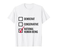 Divertido Libertario Político Junki Racional Ser Humano Votante Camiseta