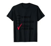 Divertido Libertario Político Junki Racional Ser Humano Votante Camiseta gráfica económica