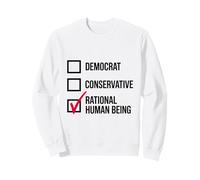 Divertido Libertario Político Junki Racional Ser Humano Votante Sudadera