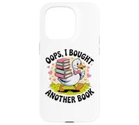 Divertido libro de lectura de pato nerd humor bibliófilo Carcasa para iPhone 15 Pro