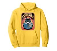 Divertido libro de lectura para gatos Invierte en ti mismo Gatos Sudadera con Capucha