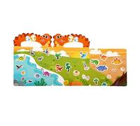 Divertido libro de pegatinas, pegatinas reutilizables de dibujos animados, juguete educativo con juego silencioso, actividad de aprendizaje con diseños coloridos, suministros para, conjunto de al