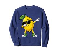 Divertido limón Bailando con Gafas de Sol Sudadera