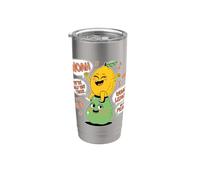 Divertido Limón en Pera, ¡Estamos a Medio Camino! Vaso térmico de acero inoxidable de doble pared