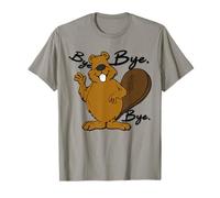 Divertido, Lindo, Feliz, Gran Barriga, Castor Diciendo ADIÓS Camiseta