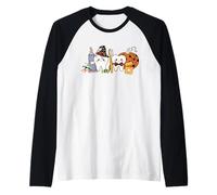 Divertido Lindo Halloween Calabaza Otoño Dentista Higienista Dental Camiseta Manga Raglan