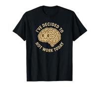 Divertido Lindo Lazy Dozy Cerebro Humor Arte Camiseta