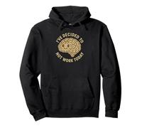 Divertido Lindo Lazy Dozy Cerebro Humor Arte Sudadera con Capucha