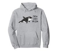 Divertido Lindo Orca Ballena Comer La Rica Gladys Orca Revolucionaria Sudadera con Capucha