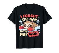 Divertido Lindo Perezoso Kawaii Siesta Pero La Siesta Ganó Sleepy Niños Camiseta