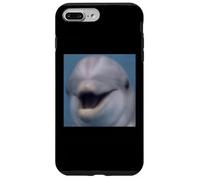 Divertido Lindo Sonriente Cara De Delfín Meme Foto Borrosa Carcasa para iPhone 7 Plus/8 Plus