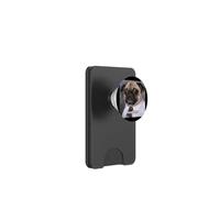 Divertido Lindo Trabajador De Oficina Pug Perro Borroso Meme Foto PopSockets PopWallet para MagSafe