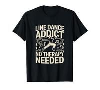 Divertido Line Dance Adicto Line Dancing Camiseta