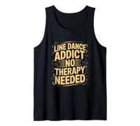 Divertido Line Dance Adicto Line Dancing Camiseta sin Mangas