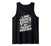 Divertido Line Dance Adicto Line Dancing Camiseta sin Mangas