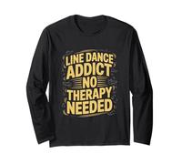 Divertido Line Dance Adicto Line Dancing Manga Larga