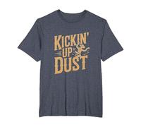 Divertido Line Dancing Country Music Line Dance Camiseta, Hombre Tallas Grandes, Azul Jaspeado, 3X Alto