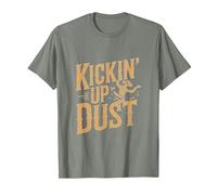 Divertido Line Dancing Country Music Line Dance Camiseta, Hombre, Verde Militar Jaspeado, S