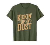 Divertido Line Dancing Country Music Line Dance Camiseta, Hombre, Verde Oliva, S