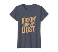 Divertido Line Dancing Country Music Line Dance Camiseta, Mujer, Azul Jaspeado, S