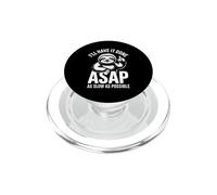 Divertido lo Antes Posible Lo más Lento Posible Diciendo Perezoso PopSockets PopGrip para MagSafe