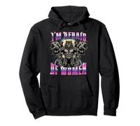 Divertido lobo alfa tengo miedo de las mujeres hombre lobo Sudadera con Capucha