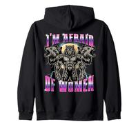 Divertido lobo alfa tengo miedo de las mujeres hombre lobo Sudadera con Capucha
