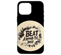 Divertido logotipo de idioma para disfraz de Beat around the Bush Carcasa para iPhone 16 Pro Max