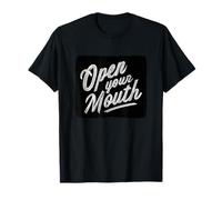 Divertido Logotipo de Open Your Mouth Camiseta