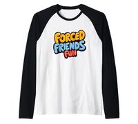 Divertido Look Divertido de Amigos forzados para niños y niñas Camiseta Manga Raglan