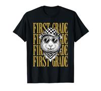 Divertido Maestro de Primer Grado Conejillo de Indias Estudiante de Regreso a Clases Camiseta gráfica económica