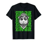 Divertido Maestro de Segundo Grado Conejillo de Indias Estudiante de Regreso a Clases Camiseta gráfica económica