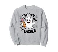 Divertido maestro fantasma espeluznante educador escolar de Halloween Sudadera