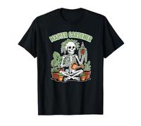 Divertido Maestro Jardinero con Calavera Feliz Camiseta