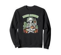 Divertido Maestro Jardinero con Calavera Feliz Sudadera