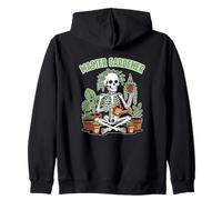 Divertido Maestro Jardinero con Calavera Feliz Sudadera con Capucha