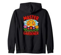 Divertido Maestro Jardinero con Sol Feliz Sudadera con Capucha