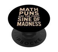 Divertido Maestro y Estudiante Primer Seno de la Locura - Juego de Palabras matemáticas PopSockets PopGrip Adhesivo