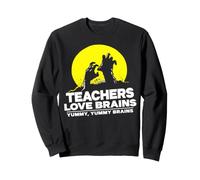 Divertido Maestro Zombi Maestros de Halloween Amor Cerebros Sudadera