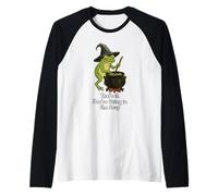 Divertido Mago Rana Sarcastico Meme Youre Going in Soup Camiseta Manga Raglan
