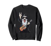 Divertido Mago Rock Guitarrista Retro gráfico juguetón Trippy Sudadera