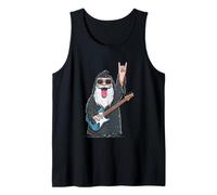 Divertido Mago Rock Música Amante Hombre Barbudo Gráfico Juguetón Camiseta sin Mangas