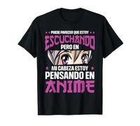Divertido Manga En Mi Cabeza Estoy Pensando En Anime Japonés Camiseta