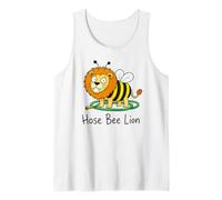 Divertido Manguera Abeja León Parodia Visual Wordplay Animal Juego de Palabras Meme Camiseta sin Mangas